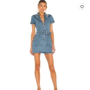 Show Me Your Mumu Denim Dress, Size Large
